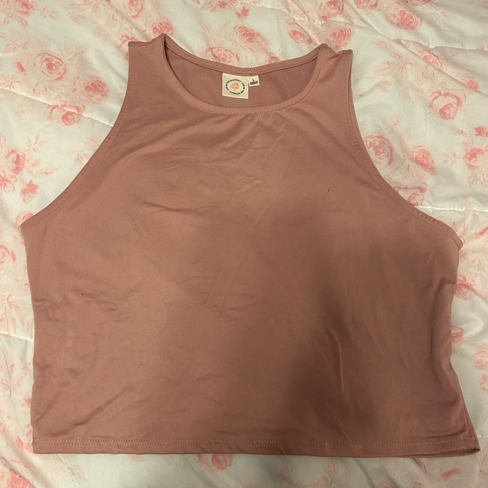 Women's Pink Sleeveless Top